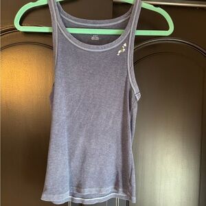 American Eagle Outfitters Heather Blue Tank Top